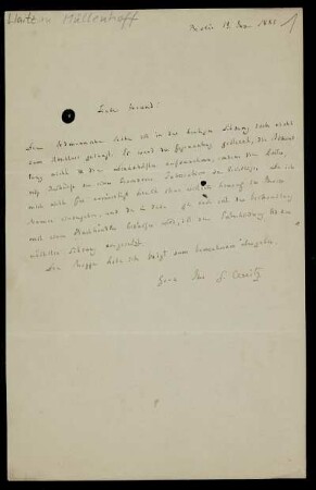 Beil. 1: Brief von Georg Waitz an Karl Müllenhoff, Berlin, 19.1.1880