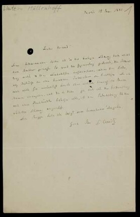 Beil. 1: Brief von Georg Waitz an Karl Müllenhoff, Berlin, 19.1.1880