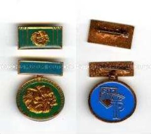 Medaille "Für hervorragende propagandistische Leistungen", mit Interimsspange und Etui