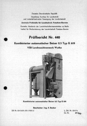 Kombinierter automatischer Beizer 2,5, K 619