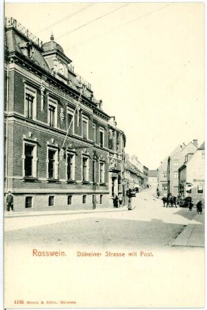 Roßwein, Döbelner Straße. Kaiserliches Postamt