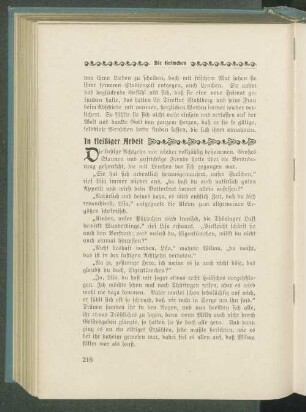 In fleißiger Arbeit