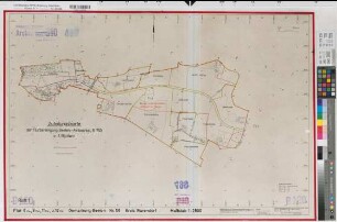 Beelen (Beelen), Umlegung Beelen-Axtbachtal, Zuteilungskarte Bl.1 Beelen Flur 8;9;11;12
