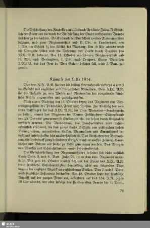 Kämpfe bei Lille 1914