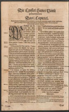 Die Epistel Sanct Pauli zu den Ephesern.