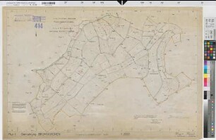 Wunderthausen (Bad Berleburg), Flurbereinigung Wunderthausen, Zuteilungskarte Bromskirchen Flur 1