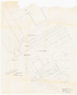 Gymnasium, Bad Sooden-Allendorf Außenanlage: Detailplan (Grundrisse und Schnitt), Schülergarten und Treppenaufgänge, 1:100, 1:50, 1:20