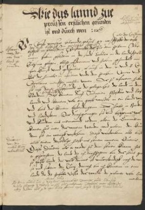 Chronica des Landes Bruthenia (Exzerpt)