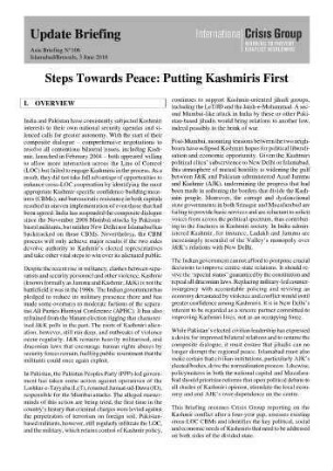 Steps towards peace : putting Kashmiris first