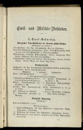 Civil- und Militär-Behörden