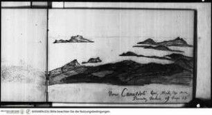 Skizzenbuch Latium, Kampanien, Capri, Blick von Camaldoli: Capri, Niola, Cap Misen, Procida, Ischia