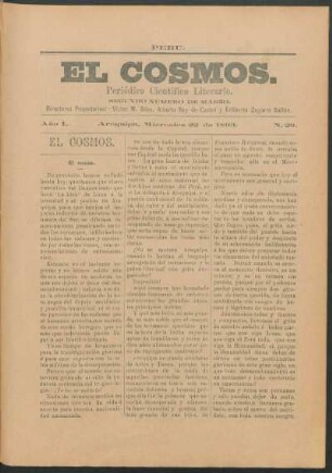 Segundo número de marzo, Miércoles 22 de 1893