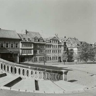 Gotha. Westseite des Hauptmarkts