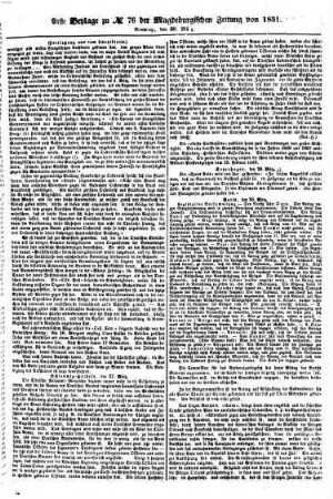 Magdeburgische Zeitung : Anhalter Anzeiger. 1851,1/3