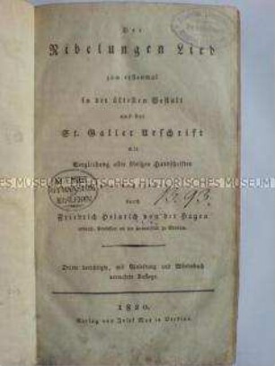 Edition des Nibelungenliedes