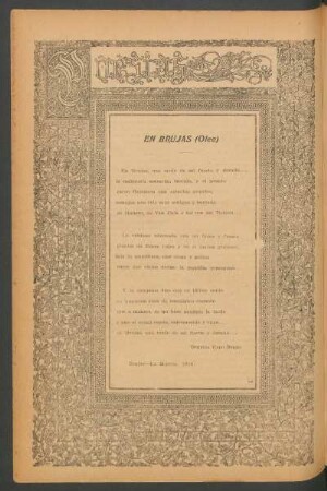 En Brujas (Óleo) : Poesías