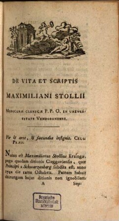 Maximiliani Stoll S.C.R.A.M. Cons. Nosocomii S.S. Trinit. Physici Ordinarii Et Prof. Prax. Medicae P.O. Pars ... Rationis Medendi In Nosocomio Practico Vindobonensi, Pars Quarta