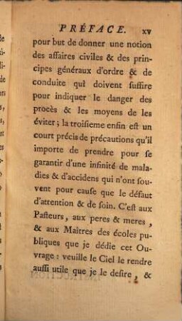 Instruction du peuple : divisée en trois parties ; Ire. partie, De la morale, IIe. partie, Des affaires, IIIe. partie, De la santé