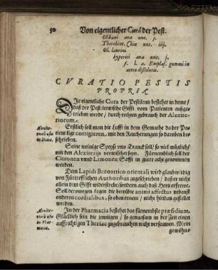 Curatio Pestis Propria