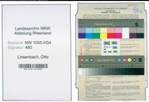 Entnazifizierung Otto Linsenbach , geb. 25.08.1902 (Postschaffner)