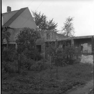 Negativ: Ruine, Siedlung Lindenhof, 1953