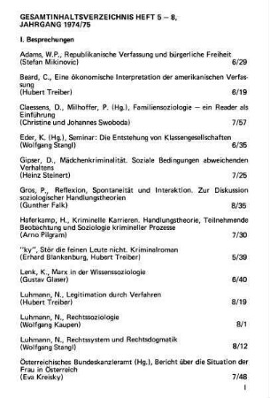 Kriminalsoziologische Bibliografie