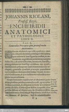 Liber II: de Infino Ventre