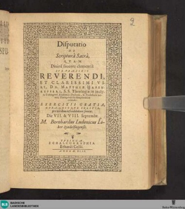 Disputatio de scriptura sacra