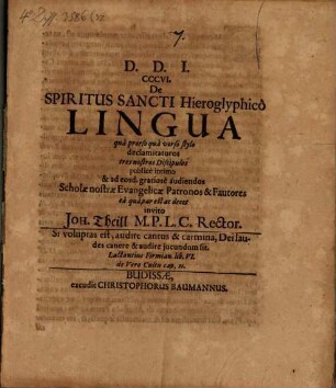 De Spiritus Sancti hieroglyphico lingua