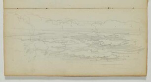 Wolkenstudie - Landschaftsstudie mit Segelboot