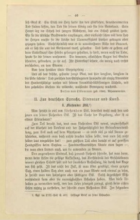 II. Zur deutschen Sprache, Literatur und Kunst