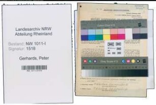 Entnazifizierung Peter Gerhards , geb. 30.11.1913 (Musiker)