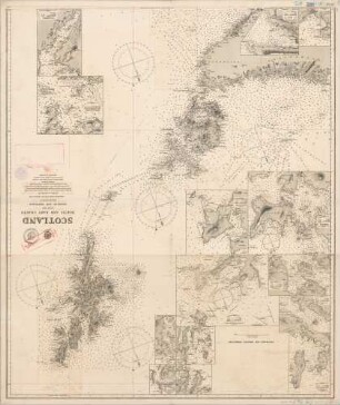 2397b Nordsee; Scotland. North and east coasts with the orkneys and shetland