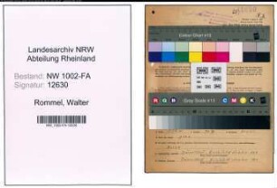 Entnazifizierung Walter Rommel, geb. 02.06.1900 (Haendler)