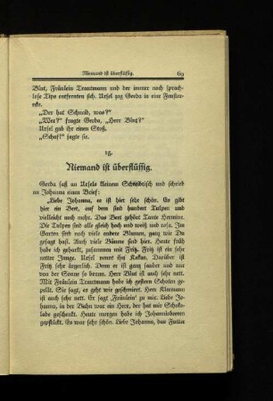 15. Niemand ist überflüssig.