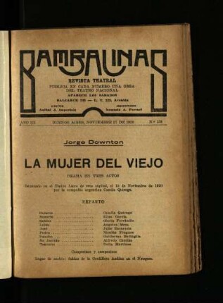 La mujer del viejo : drama en tres actos