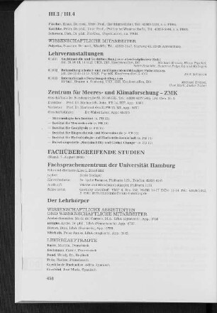 III.4 Fachübergreifende Studie