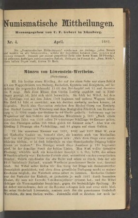 Nr. 4. April 1882