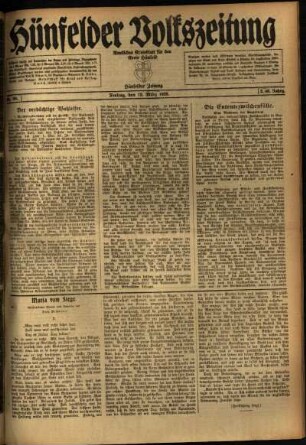 Ausgabe vom Freitag, den 12. März 1920.