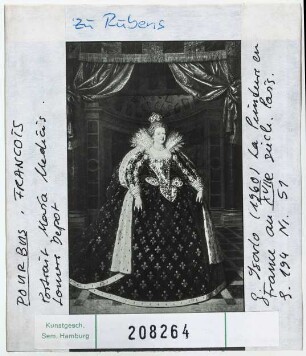 zu Rubens / Frans Pourbus d. J.: Maria de Medici. Paris, Louvre