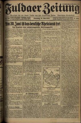 Ausgabe vom Dienstag, den 20. Mai 1930.