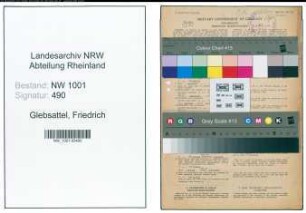 Entnazifizierung Friedrich Glebsattel, geb. 12.04.1905 (Bauingenieur)