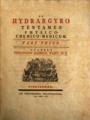 De Hydrargyro Tentamen Physico-Chemico-Medicum, 1