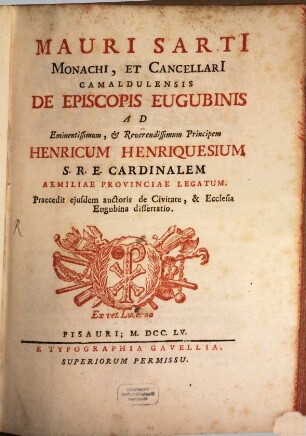 De episcopis Eugubinis