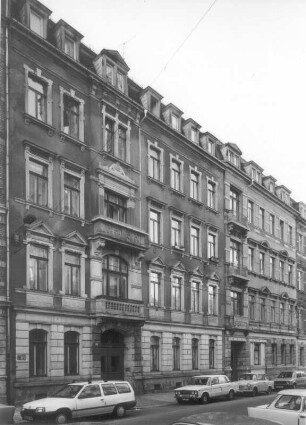 Dresden-Neustadt, Martin-Luther-Platz 8/6. Wohnhäuser (um 1895). Straßenansicht