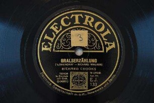 Gralserzählung : "Lohengrin" / (Rich. Wagner)