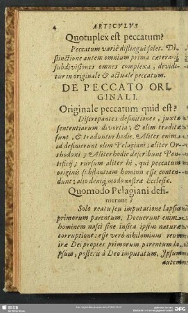 Quotuplex est peccatum?