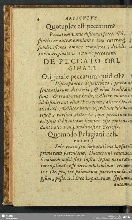 Quotuplex est peccatum?