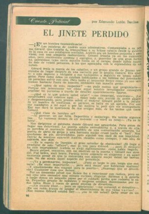 El jinete perdido