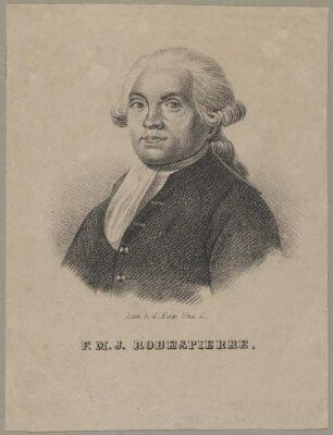 Bildnis des F.M.J. Robespierre